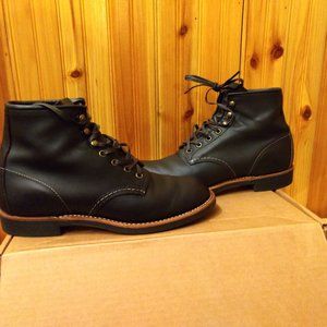 Mens Black Red Wing Blacksmith Boots 7.5